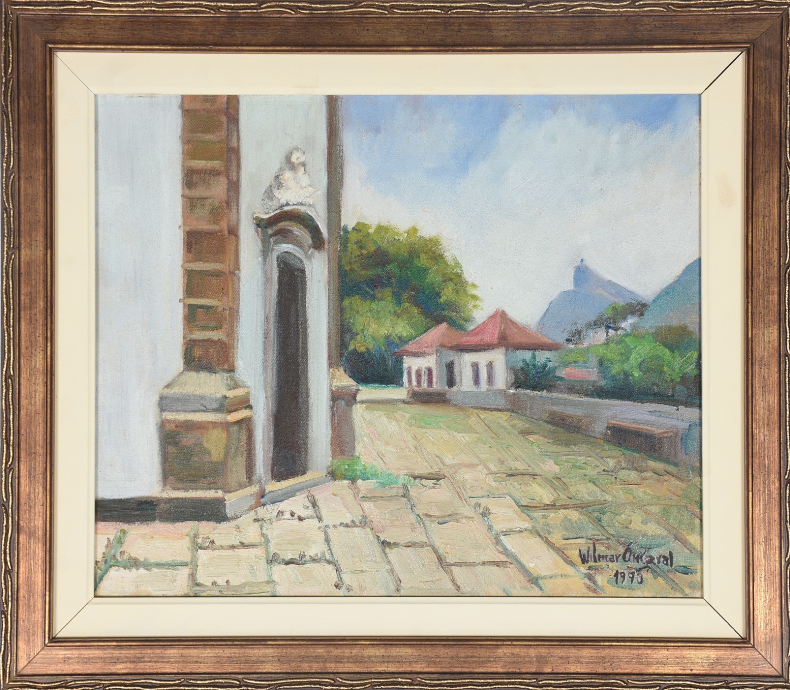 Óleo sobre tela - datado 1990. - foto 2 de 5
