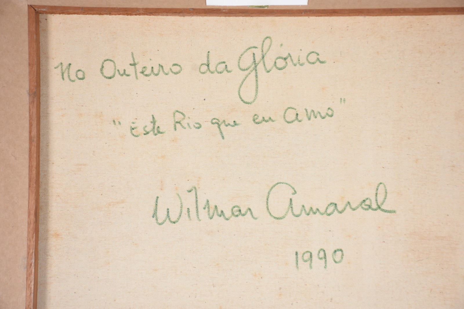 Óleo sobre tela - datado 1990. - foto 5 de 5