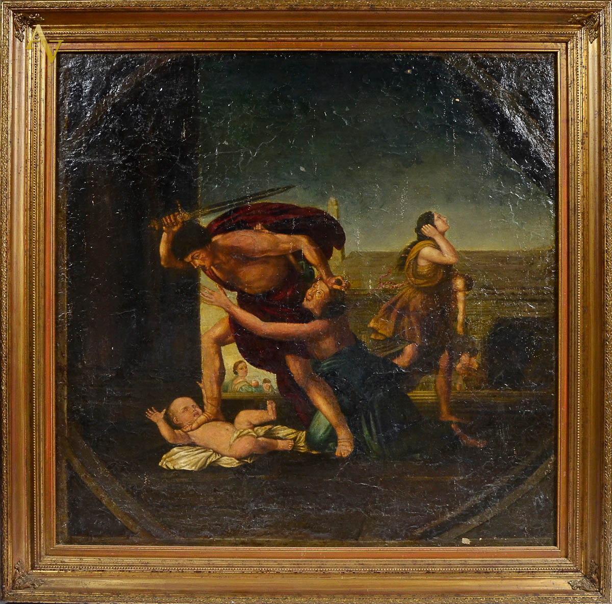 ESCOLA ITALIANA - Cena bíblica - ose - 86 x 86.