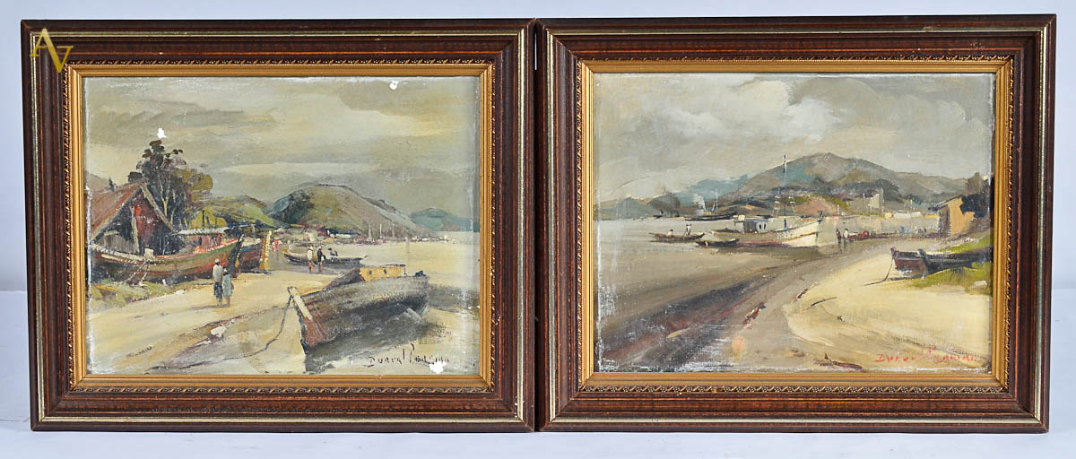 DURVAL PEREIRA - Paisagens - Par - osm - 27 x 35 (um deles no estado).