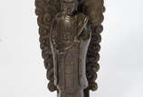 Antigo buda de bronze. Alt. 22 cm. - Antigo buda de bronze. Alt. 22 cm.
