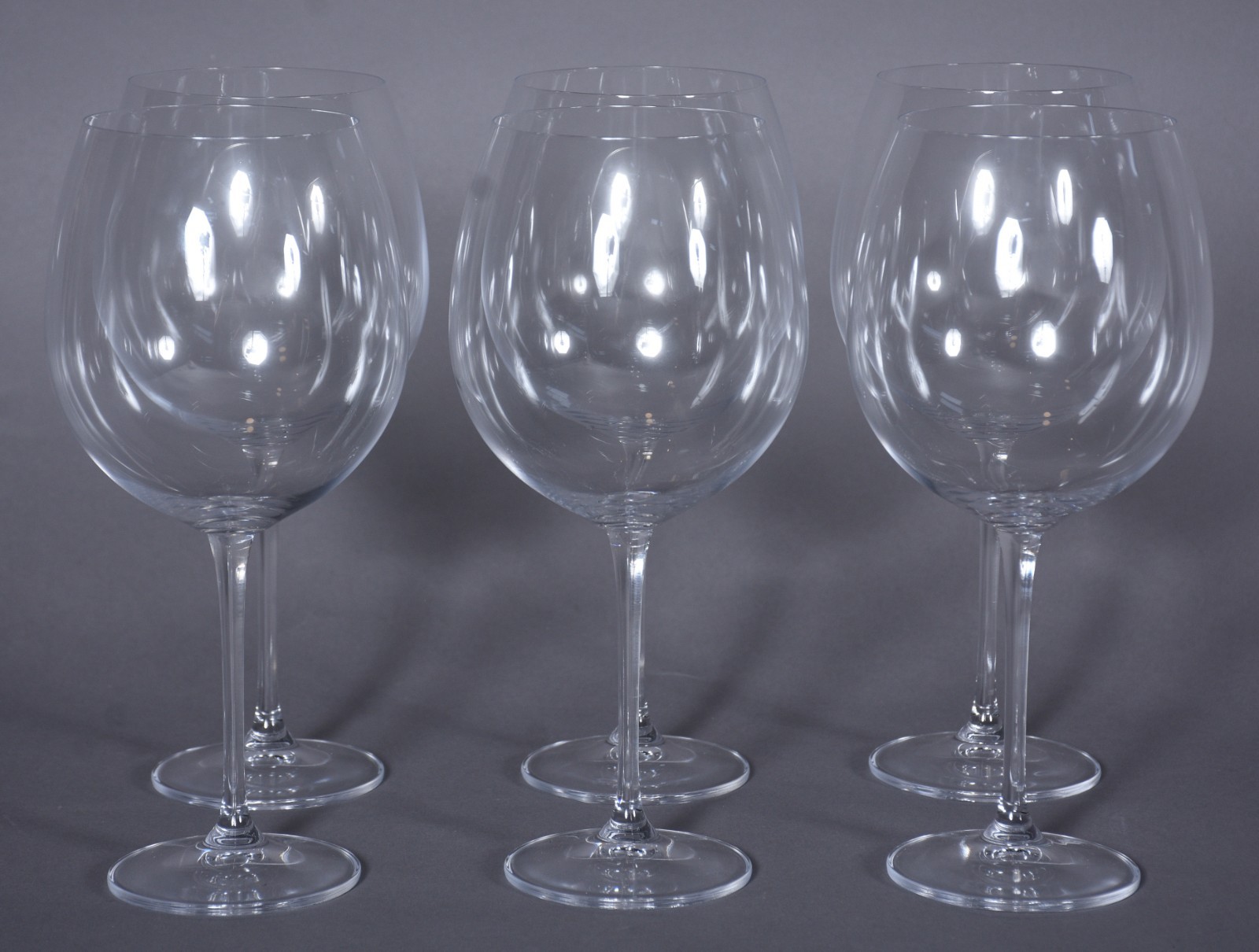 Seis taças de cristal feitio ballon para vinho, 820 ml. - foto 1 de 5