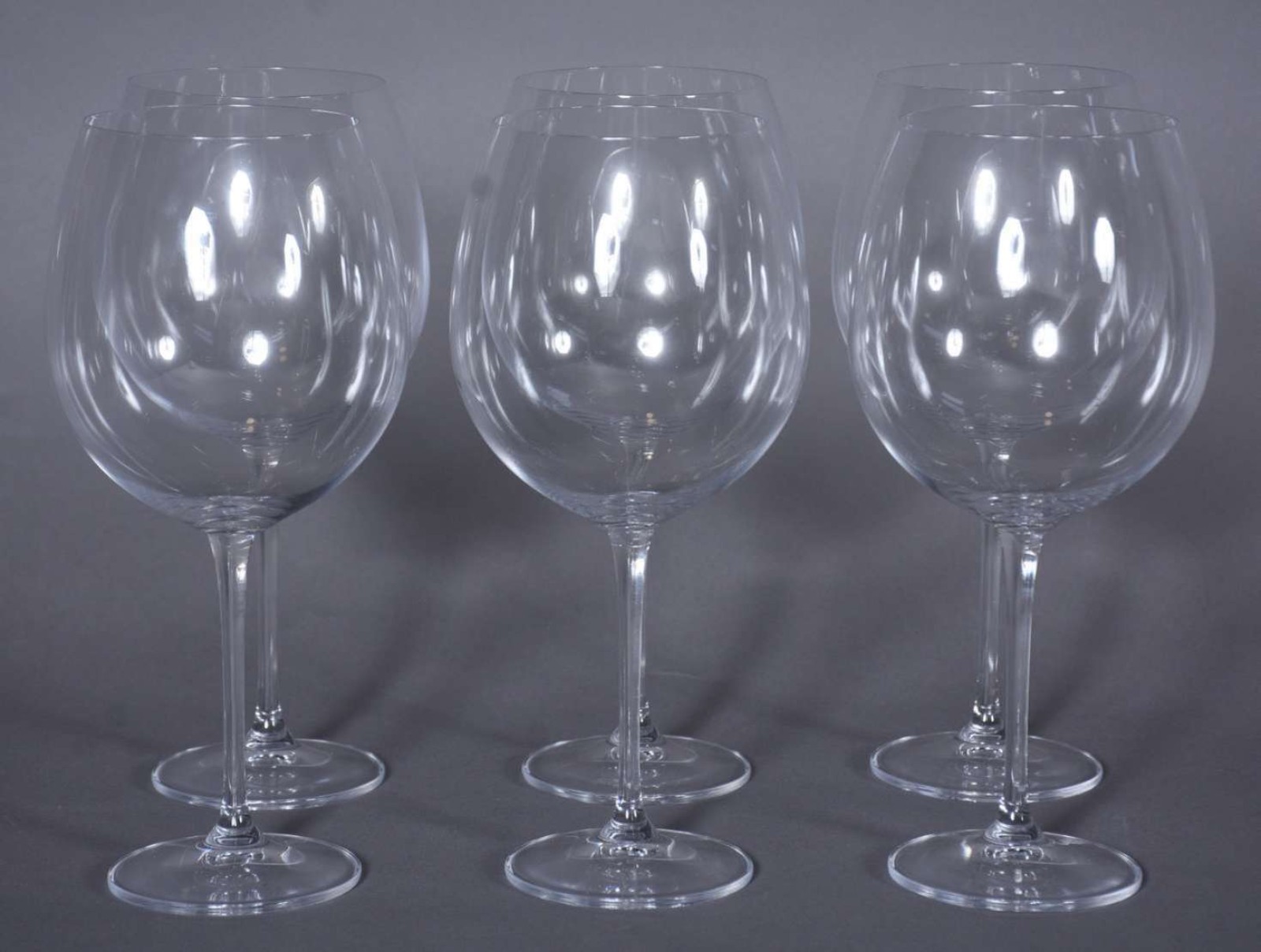 Seis taças de cristal feitio ballon para vinho, 820 ml. - foto 1 de 2