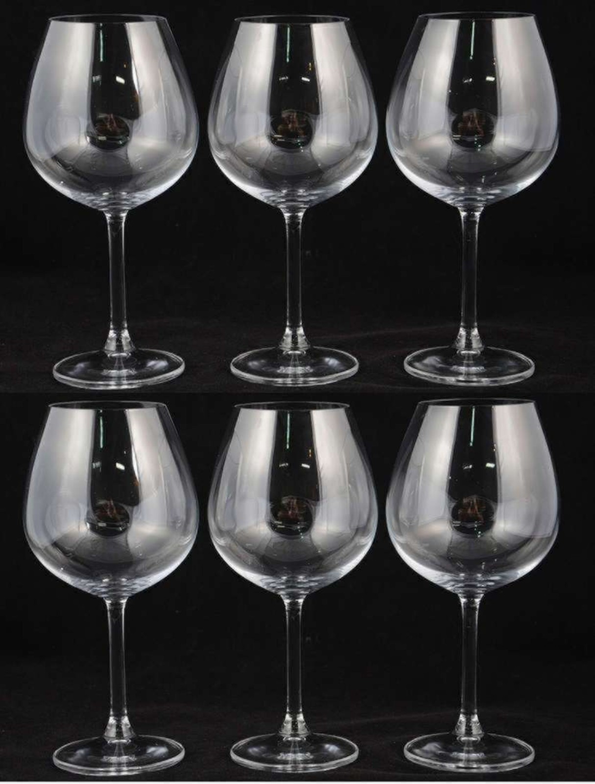 Seis taças de cristal feitio ballon, 650 ml. - foto 2 de 2