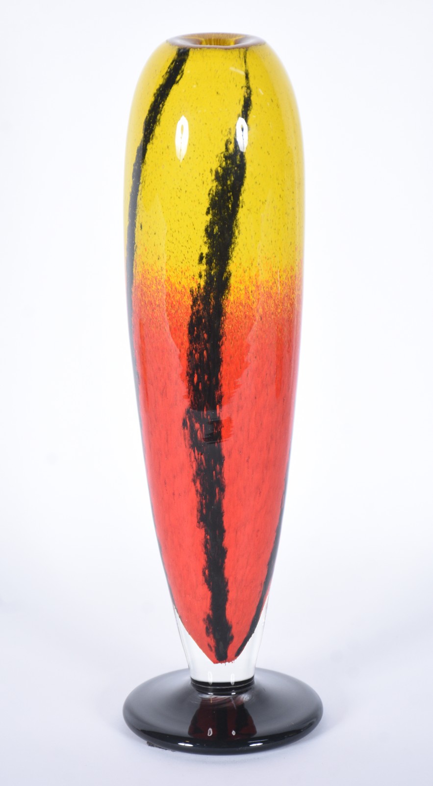 Vaso de murano italiano mesclado, assinado na base. - foto 1 de 6