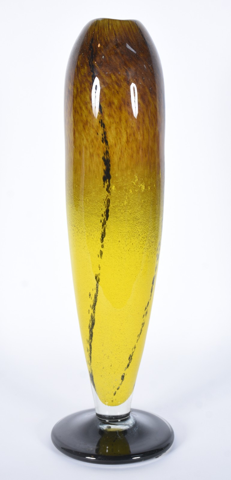 Vaso de murano italiano mesclado, assinado na base. - foto 1 de 6