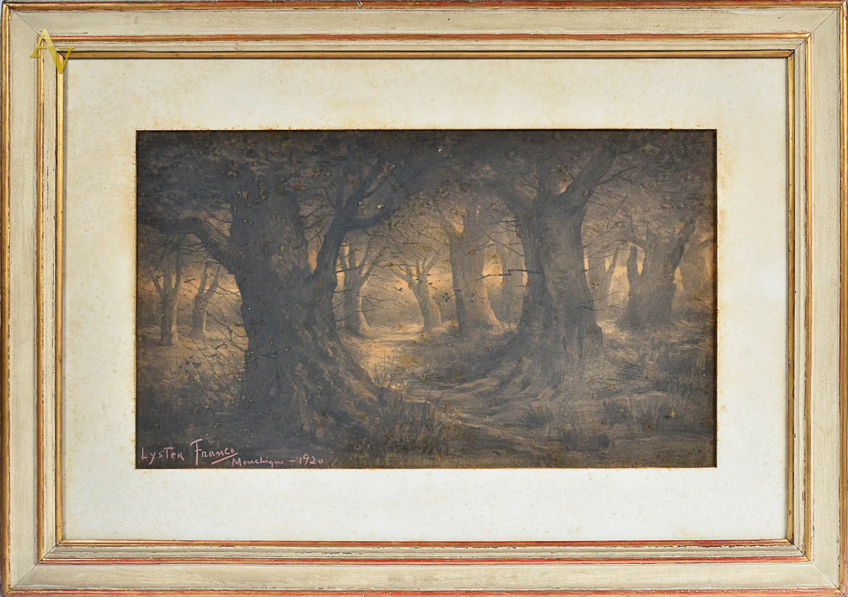 LYSTER FRANCO - (Portugal -1880/ 1959) Monchique, 1920 - Paisagem...