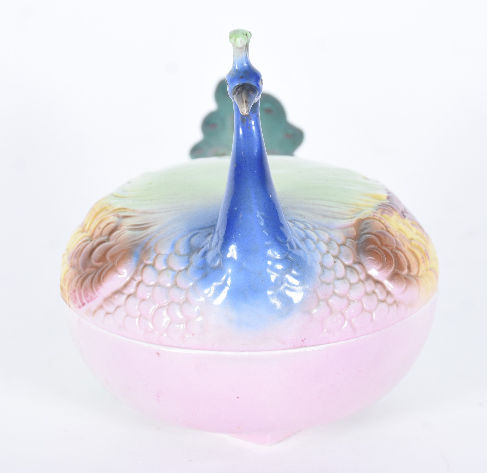 Açucareiro de porcelana no feitio pavão. - foto 2 de 8