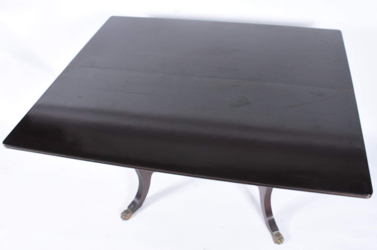 Mesa/Aparador de madeira nobre, tampo dobrável, saia canelada, apoio... - foto 5 de 11