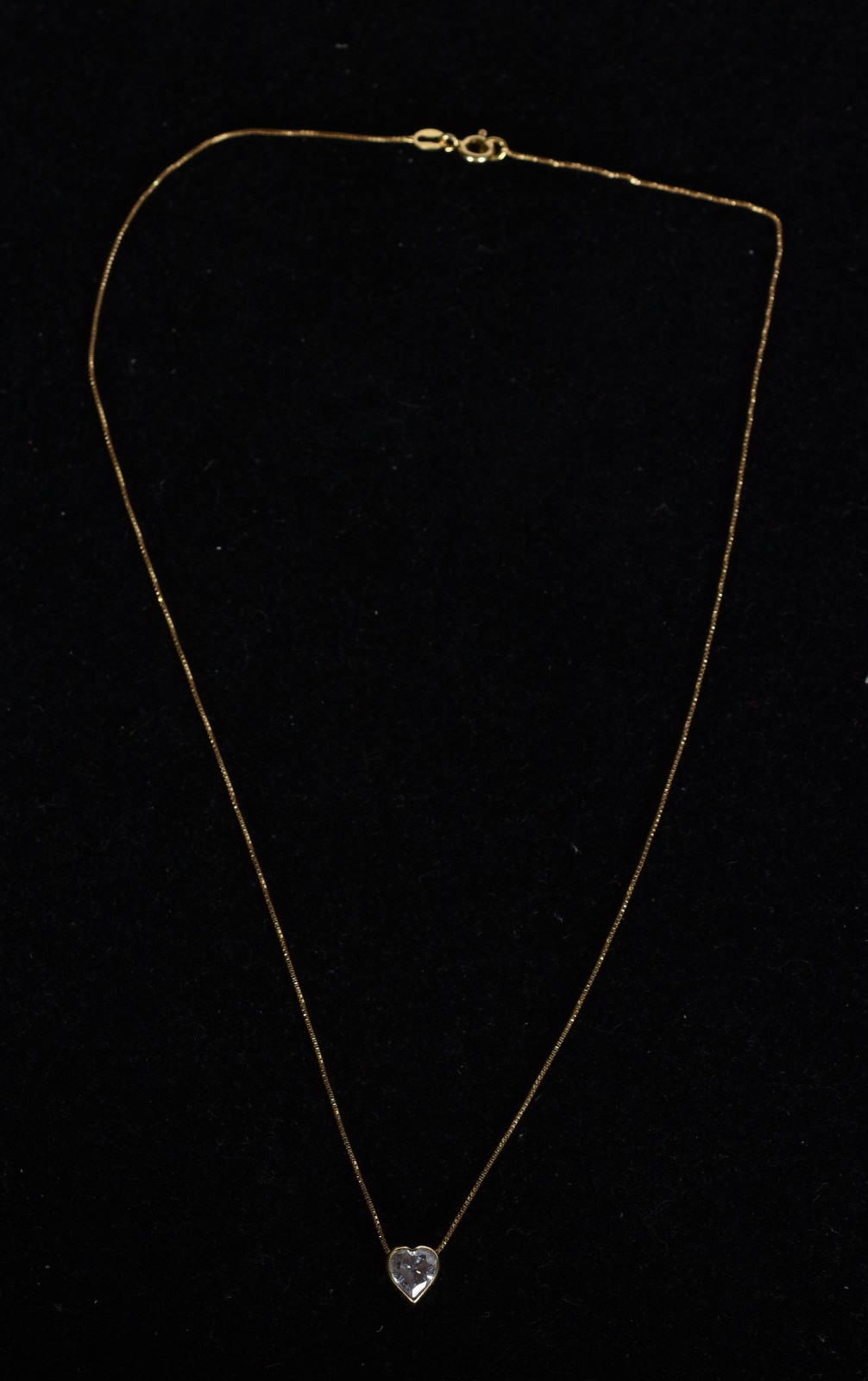 Colar de ouro 18k., contraste 750 feitio ponto de luz com pingente na... - foto 2 de 4