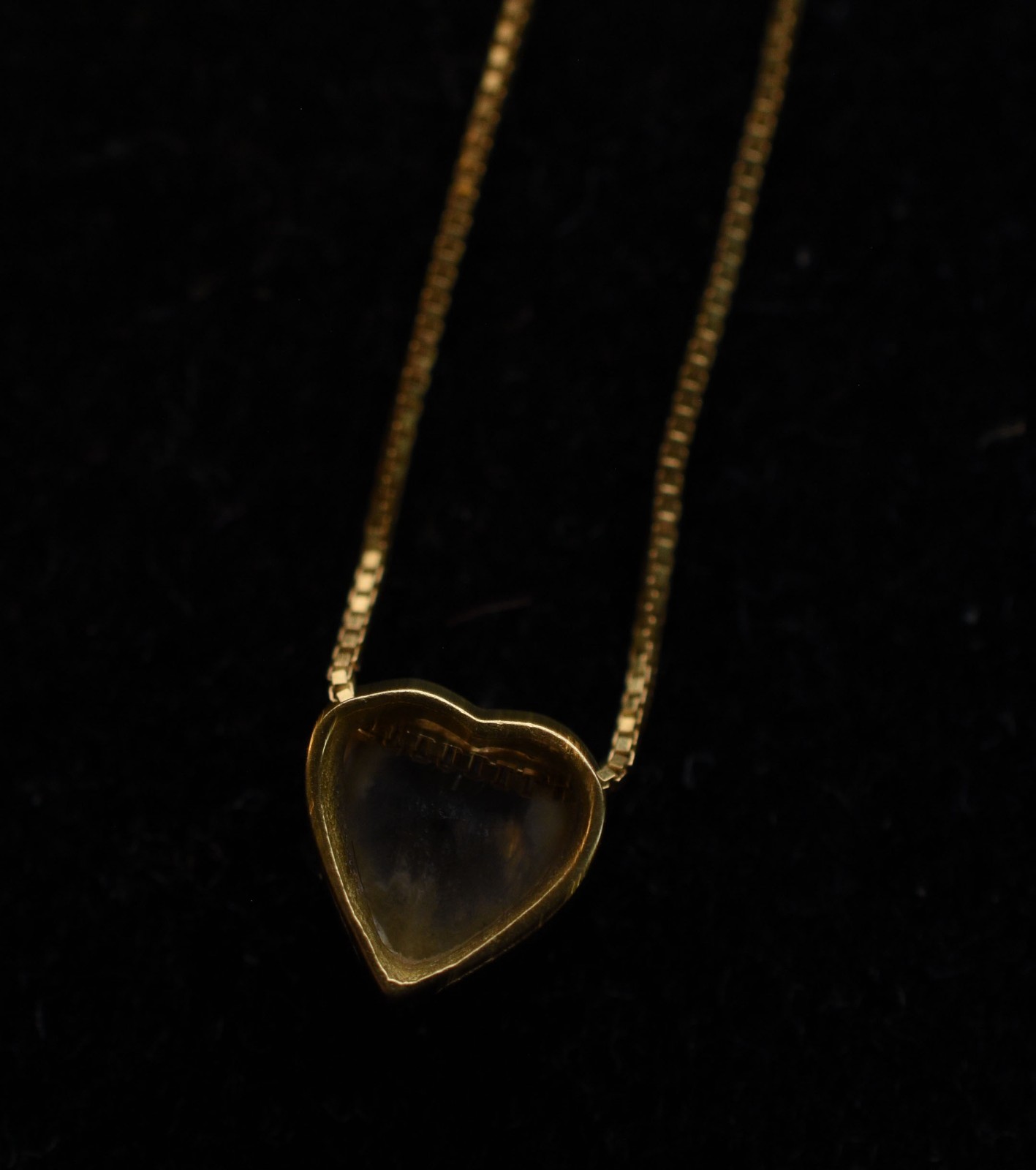 Colar de ouro 18k., contraste 750 feitio ponto de luz com pingente na... - foto 3 de 4