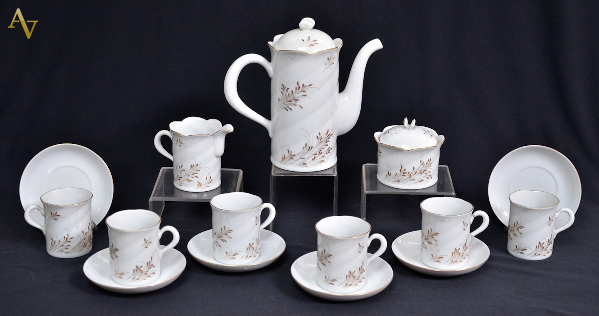 Servico para cafe em porcelana europeia (freiberger por zellangdr)...