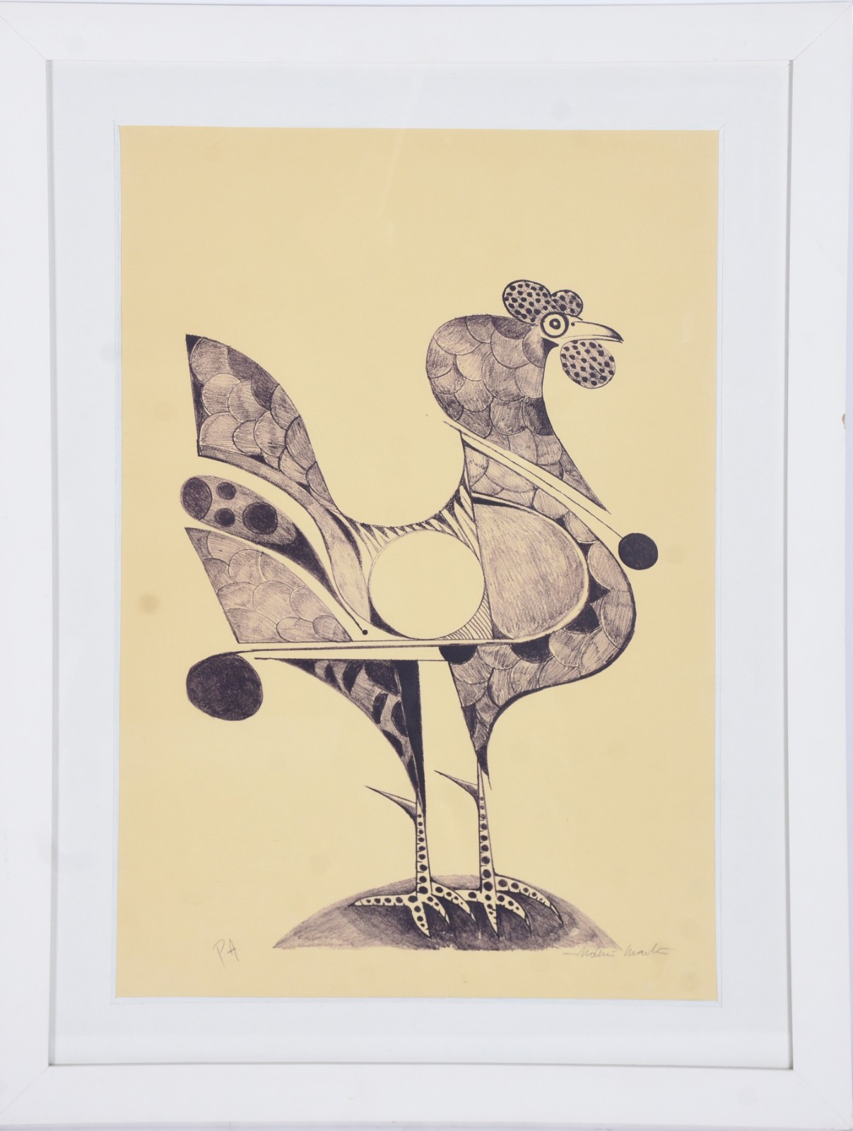 Aldemir Martins (1922-2006), Galo - foto 2 de 5