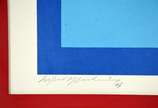 Silvio Oppenheim (1941-2012), Composição Azul - Serigrafia 27/100.