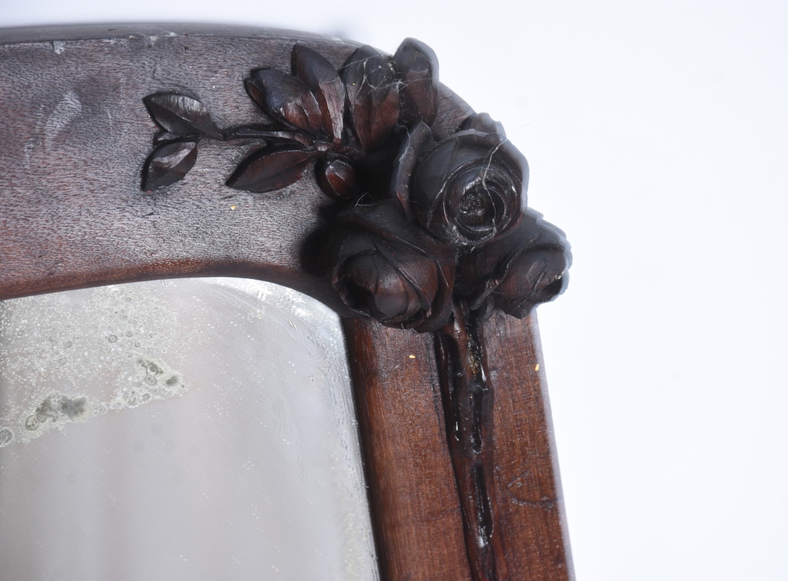 Espelho decorativo de parede com moldura de madeira, flores... - foto 3 de 5