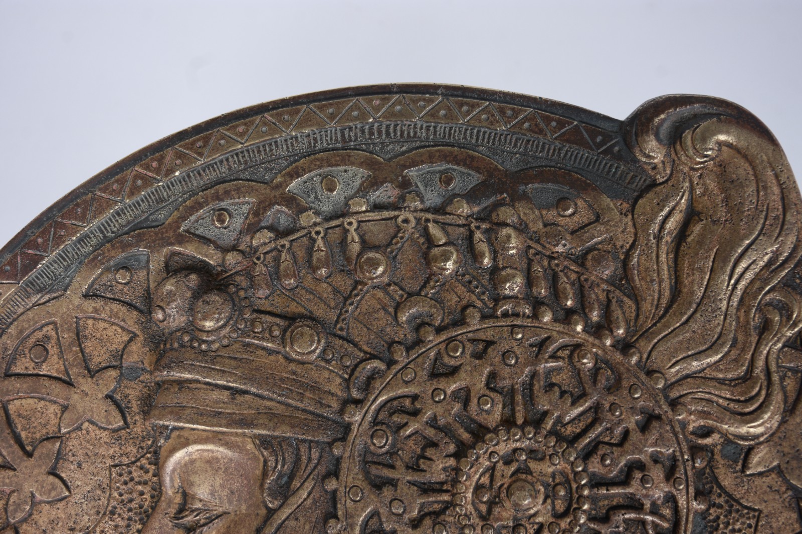 Placa de metal Art Nouveau. - foto 2 de 6