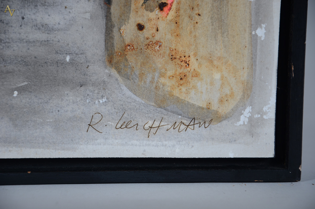 RUBENS GERCHMAN (1942 - 2008) - Rostos - técnica mista (guache e... - foto 3 de 3