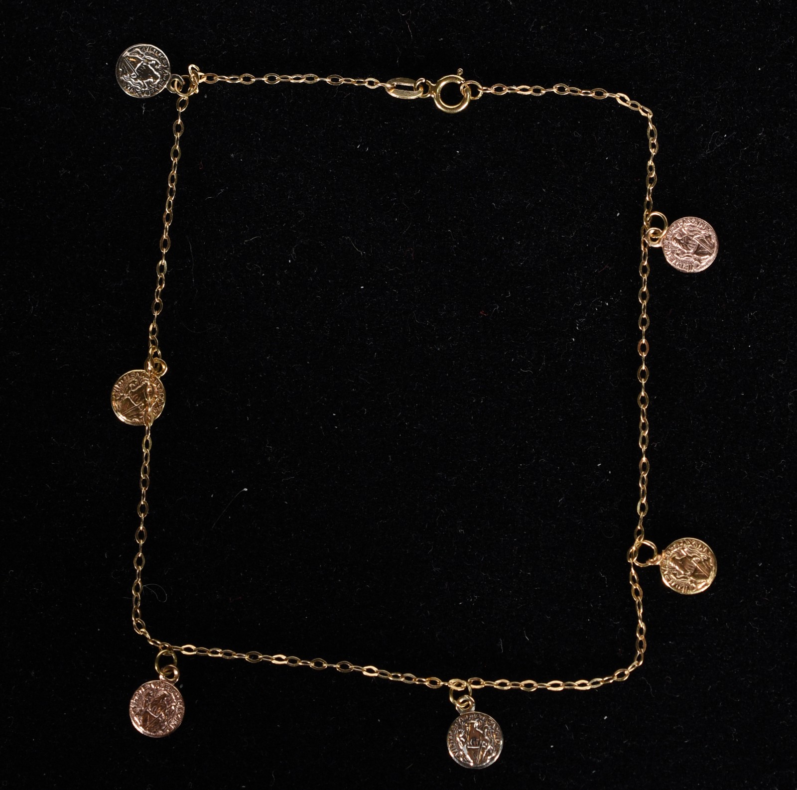 Tornozeleira de ouro 18k. (Por motivos de segurança a peça não se... - foto 2 de 7