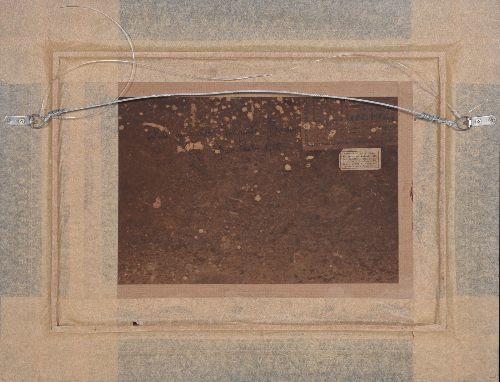 Óleo sobre madeira - datado 1912. - foto 3 de 4