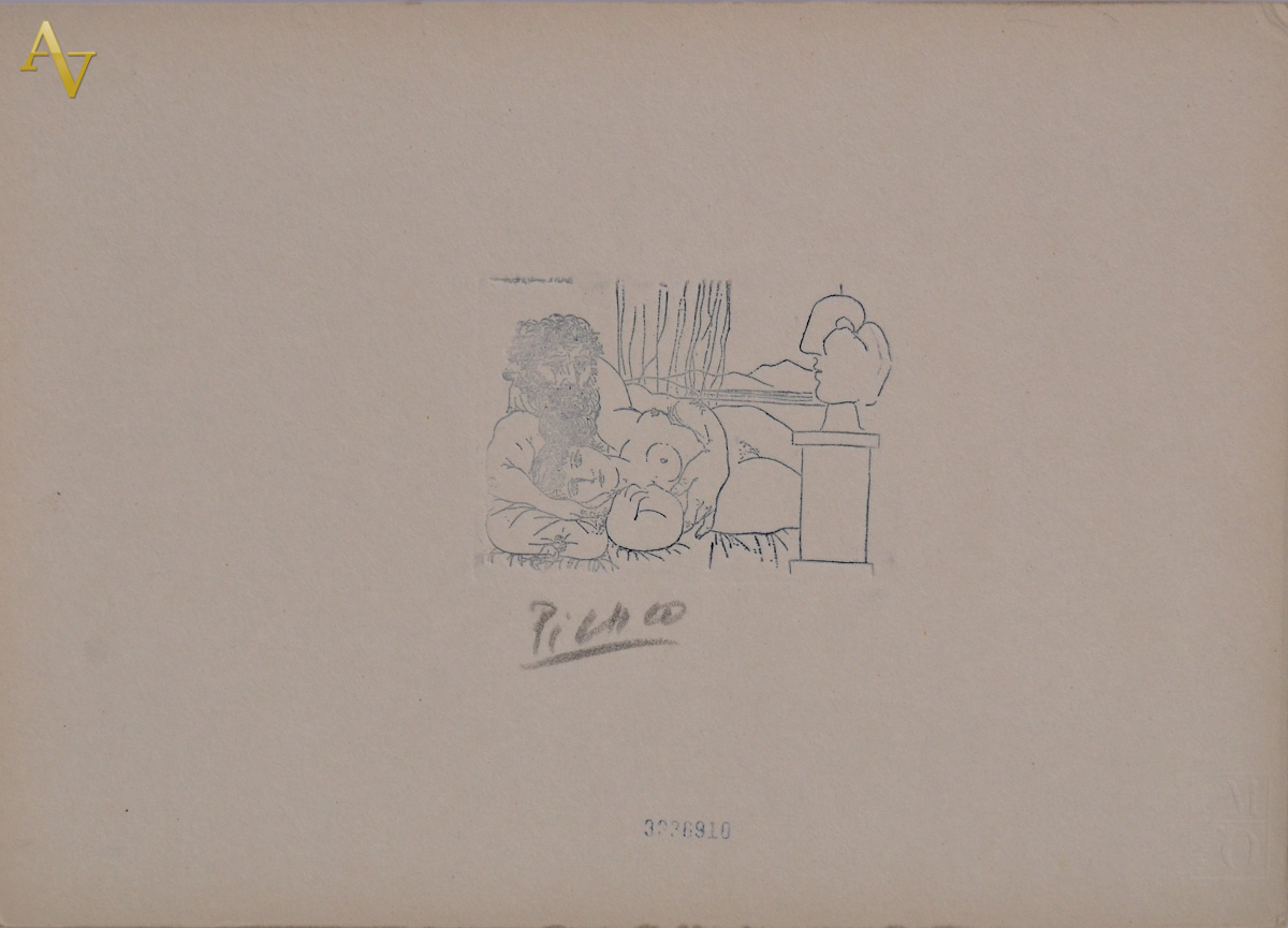 PICASSO - Escultor en Reposso, litogravura, serie Vollard Suite...