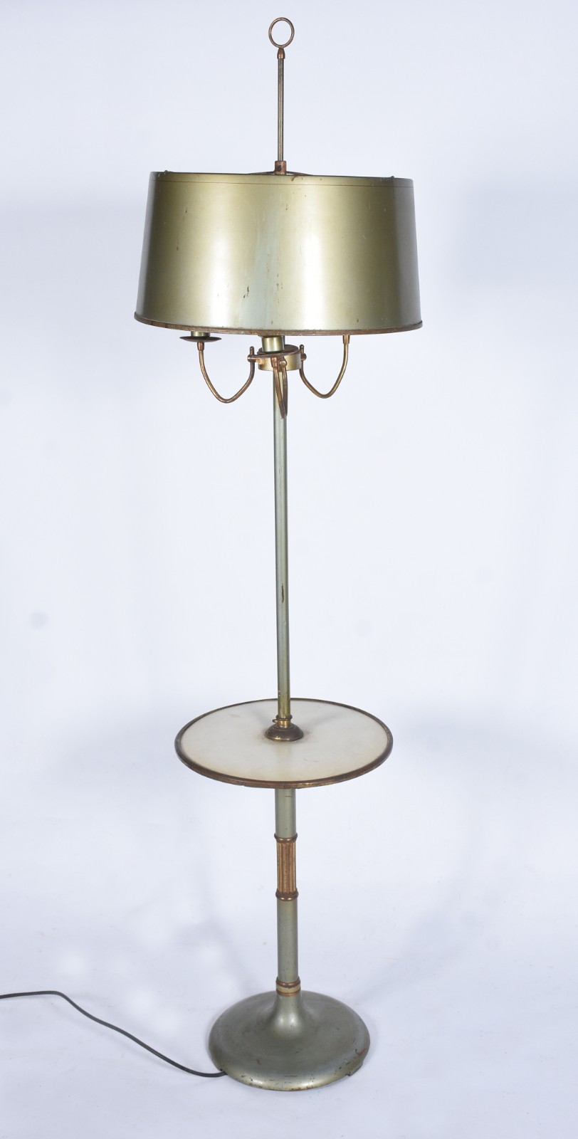 Mesa de metal com abatjour acoplado, para 3 luzes. Metal com... - foto 1 de 6