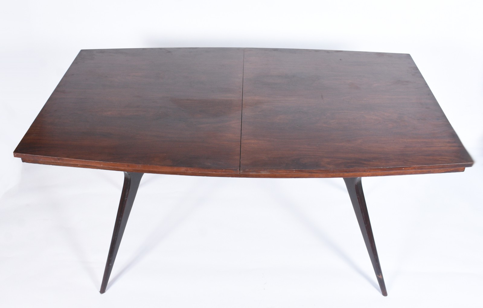 Mesa de jantar de madeira nobre, design moderno dos anos 60, com... - foto 3 de 9