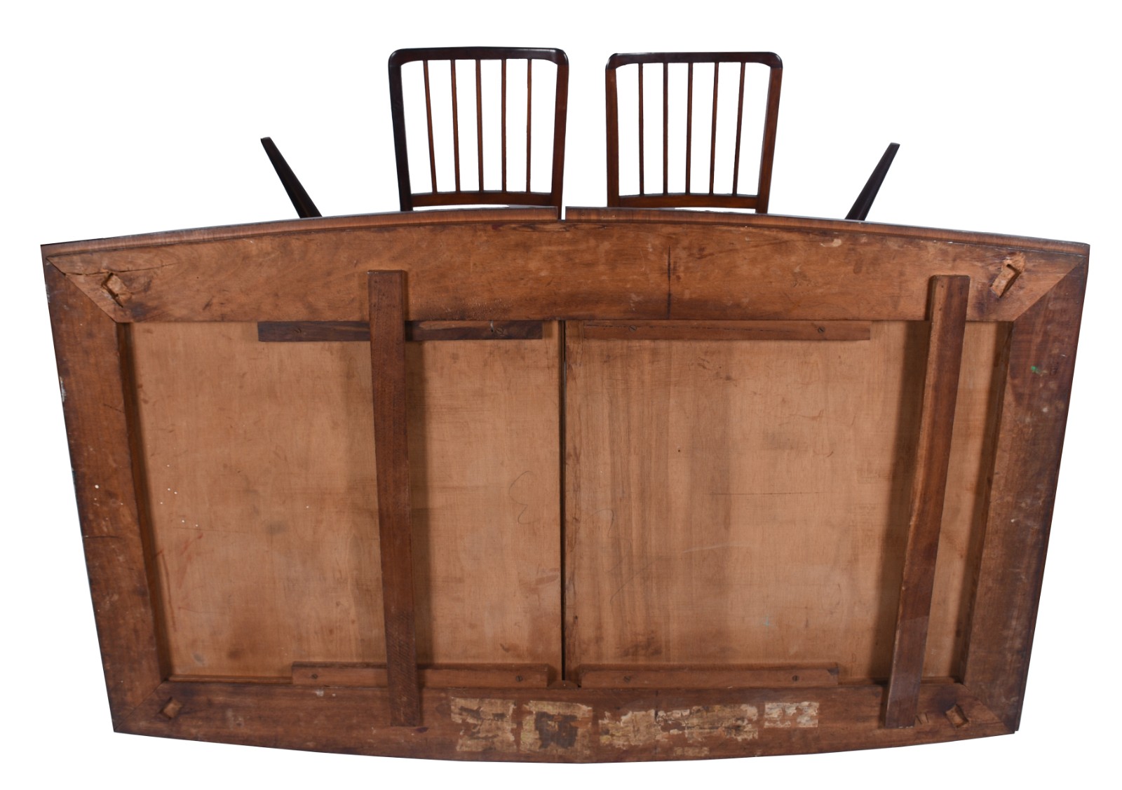 Mesa de jantar de madeira nobre, design moderno dos anos 60, com... - foto 7 de 9
