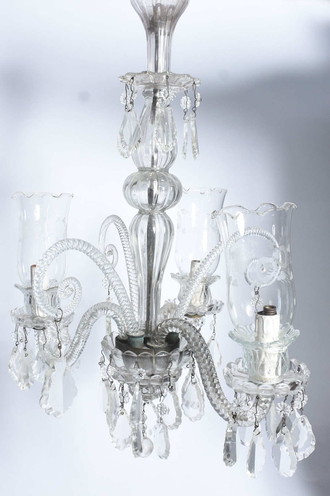 Lustre de cristal para 3 luzes. - foto 2 de 9