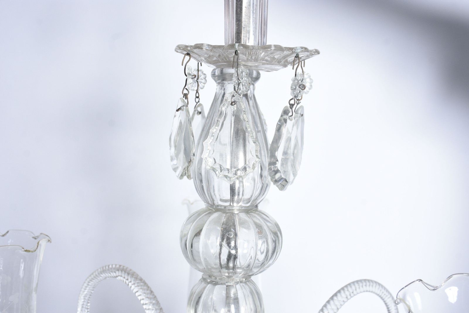 Lustre de cristal para 3 luzes. - foto 4 de 9