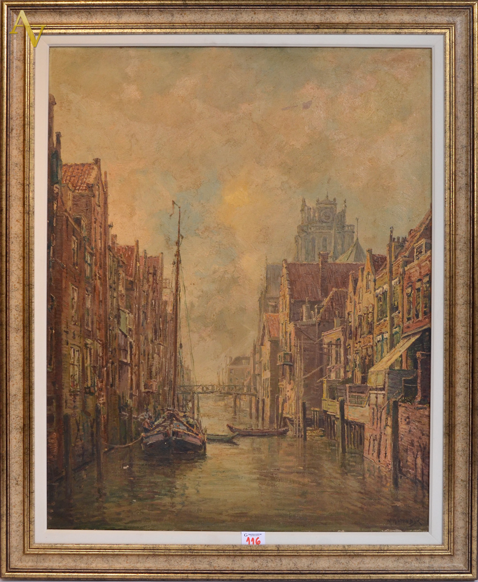 WIN VAN DIK- Paisagem da Holanda- ost - 65 X 80.