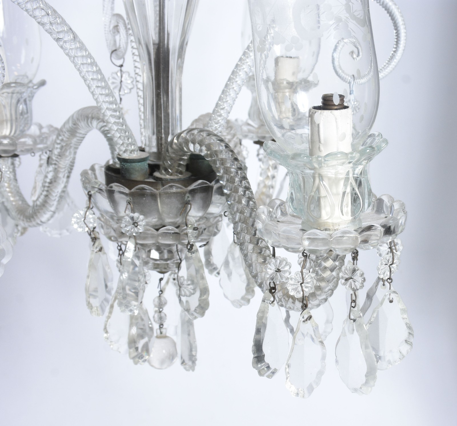 Lustre de cristal para 3 luzes. - foto 5 de 9