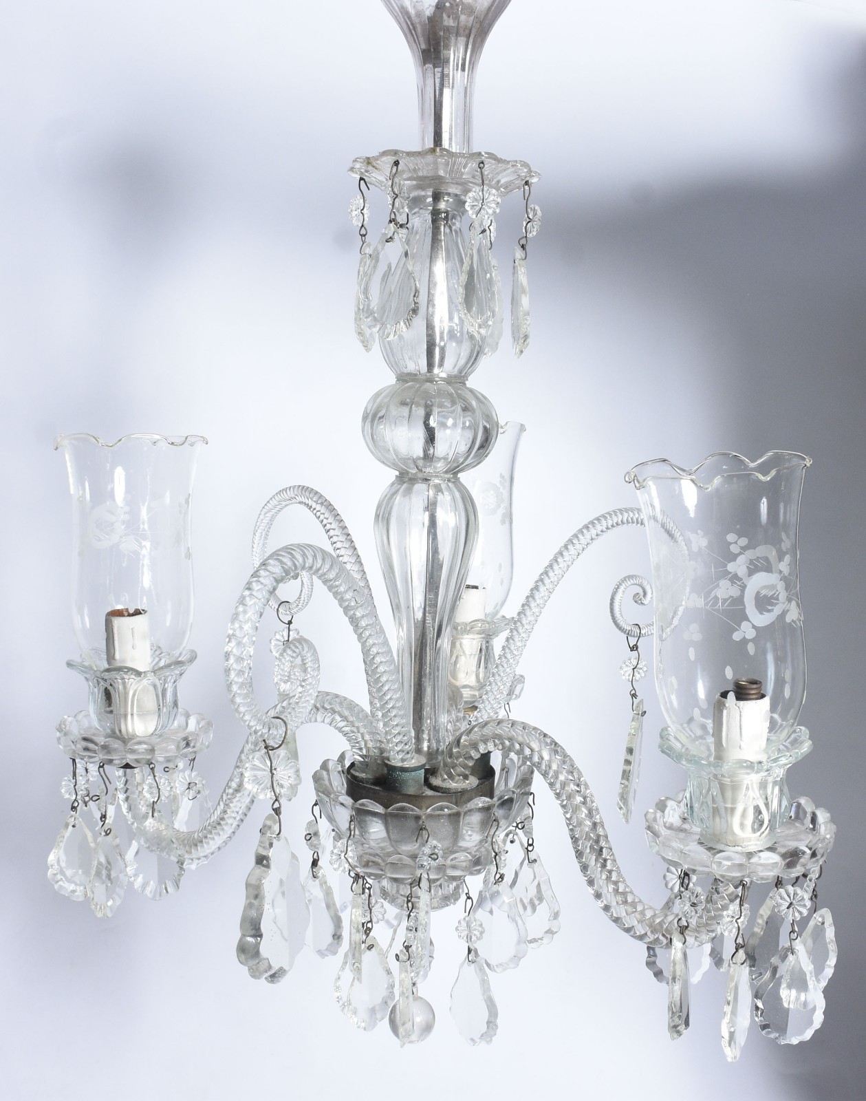 Lustre de cristal para 3 luzes. - foto 6 de 9
