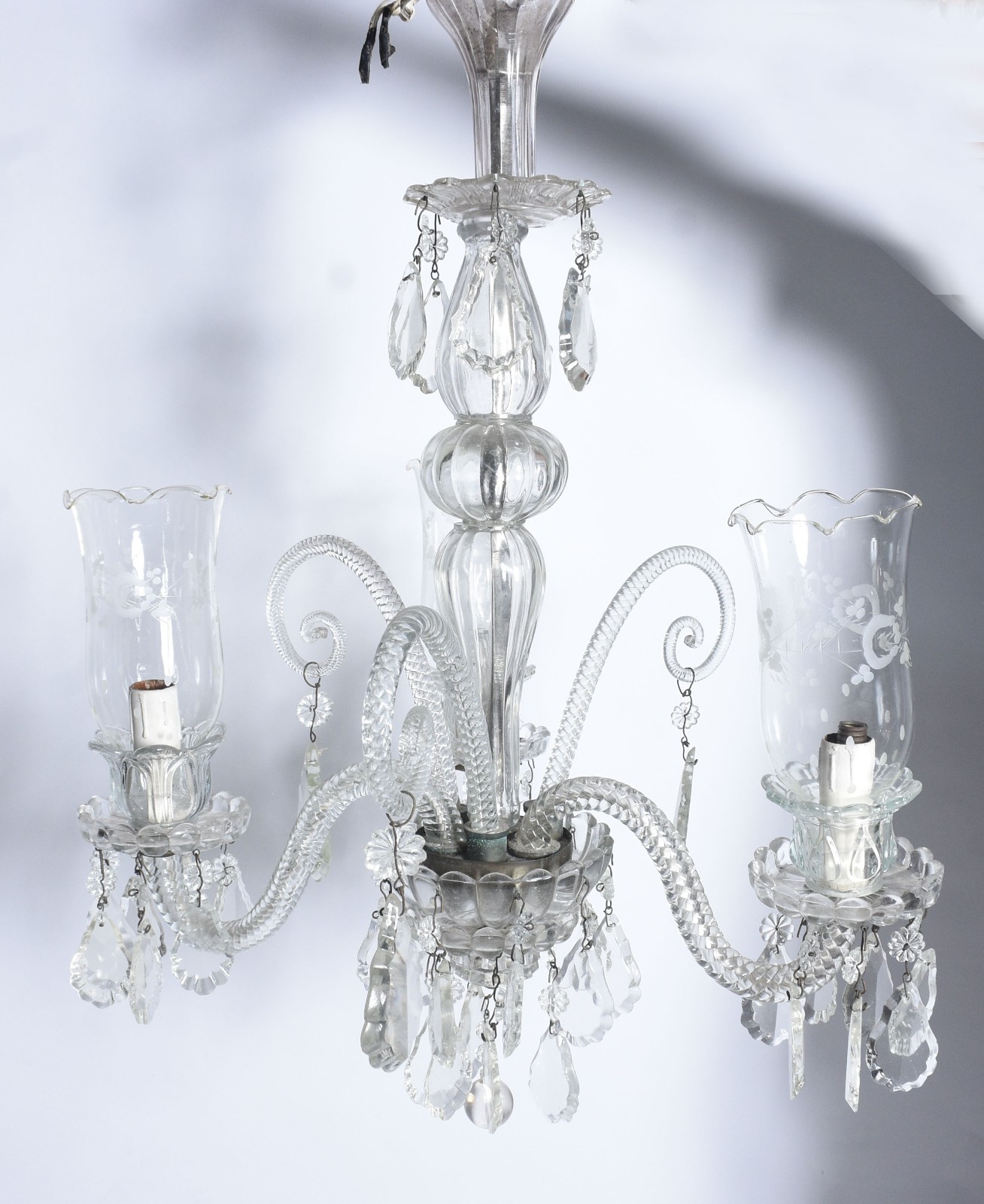 Lustre de cristal para 3 luzes. - foto 9 de 9