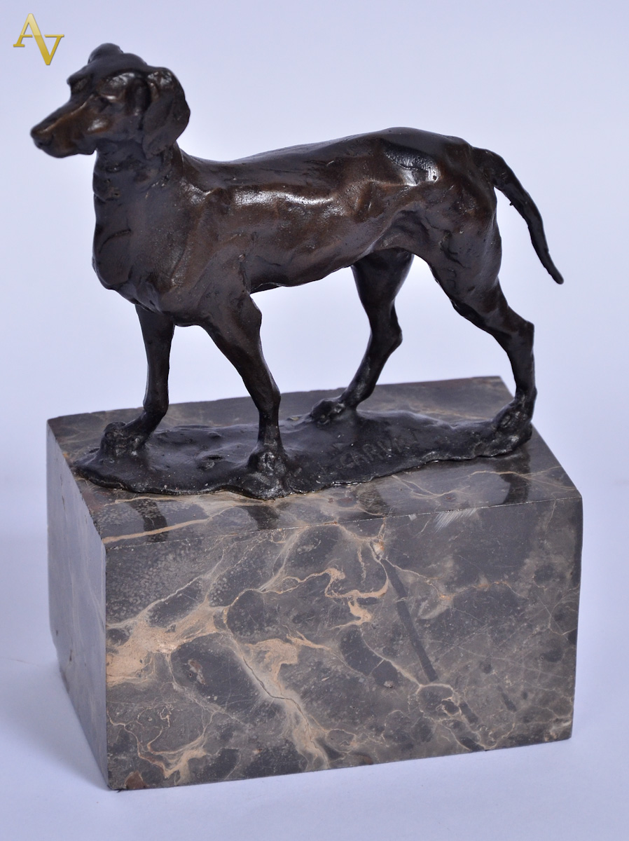 LOUIS - ALBERT CARVIN ( Franca, 1875 - 1951). LEVRIER ITALIEN (...