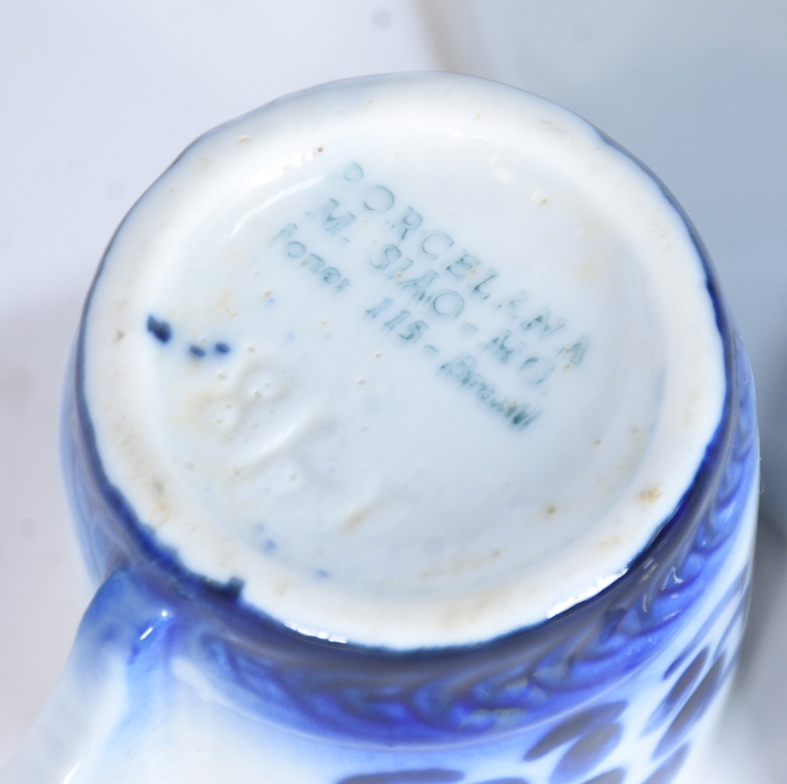 Serviço de porcelana Monte Sião azul e branca composto de: 4 bowls... - foto 8 de 11