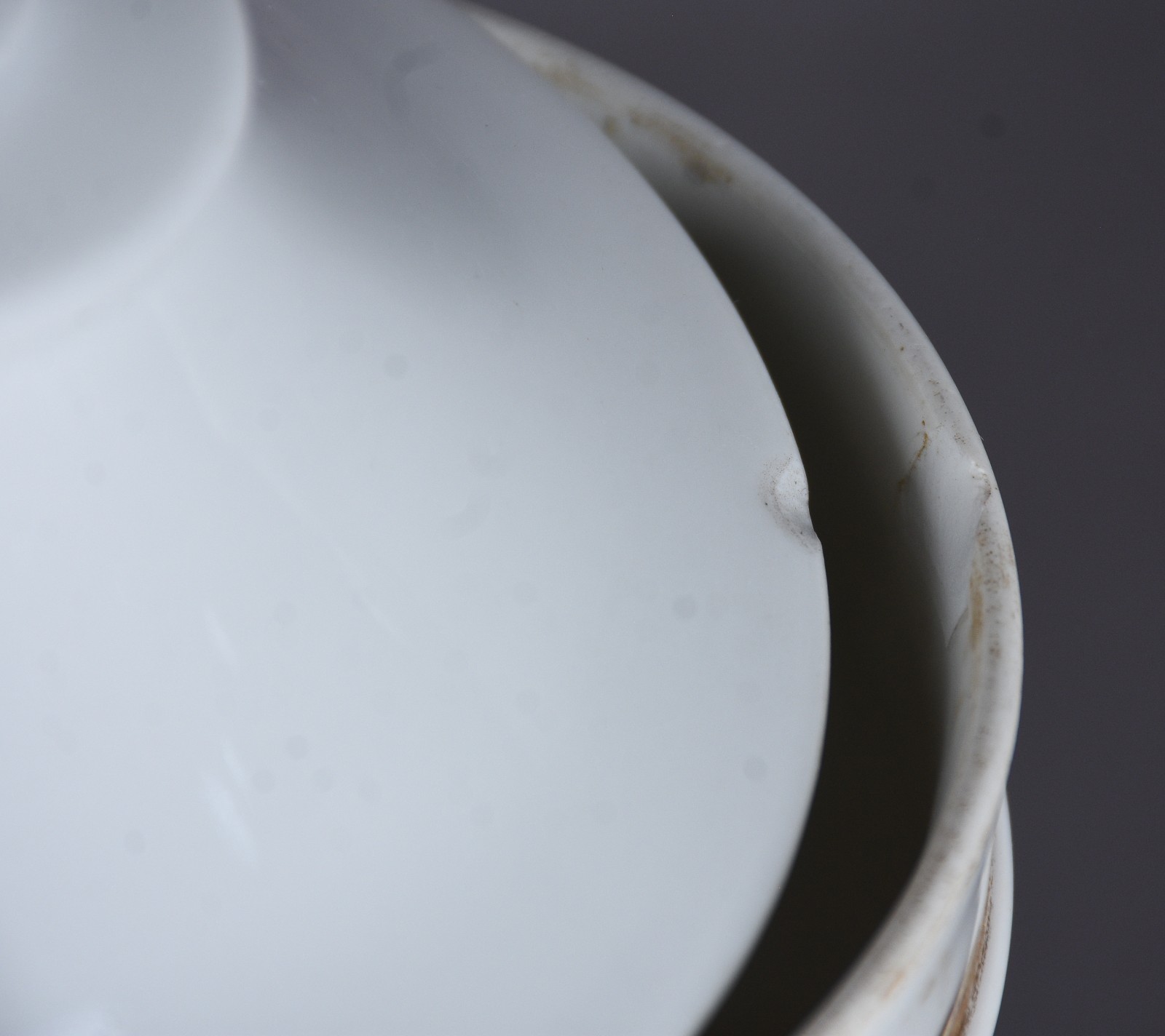 Par de potes de farmácia de porcelana francesa, com inscrições... - foto 7 de 8