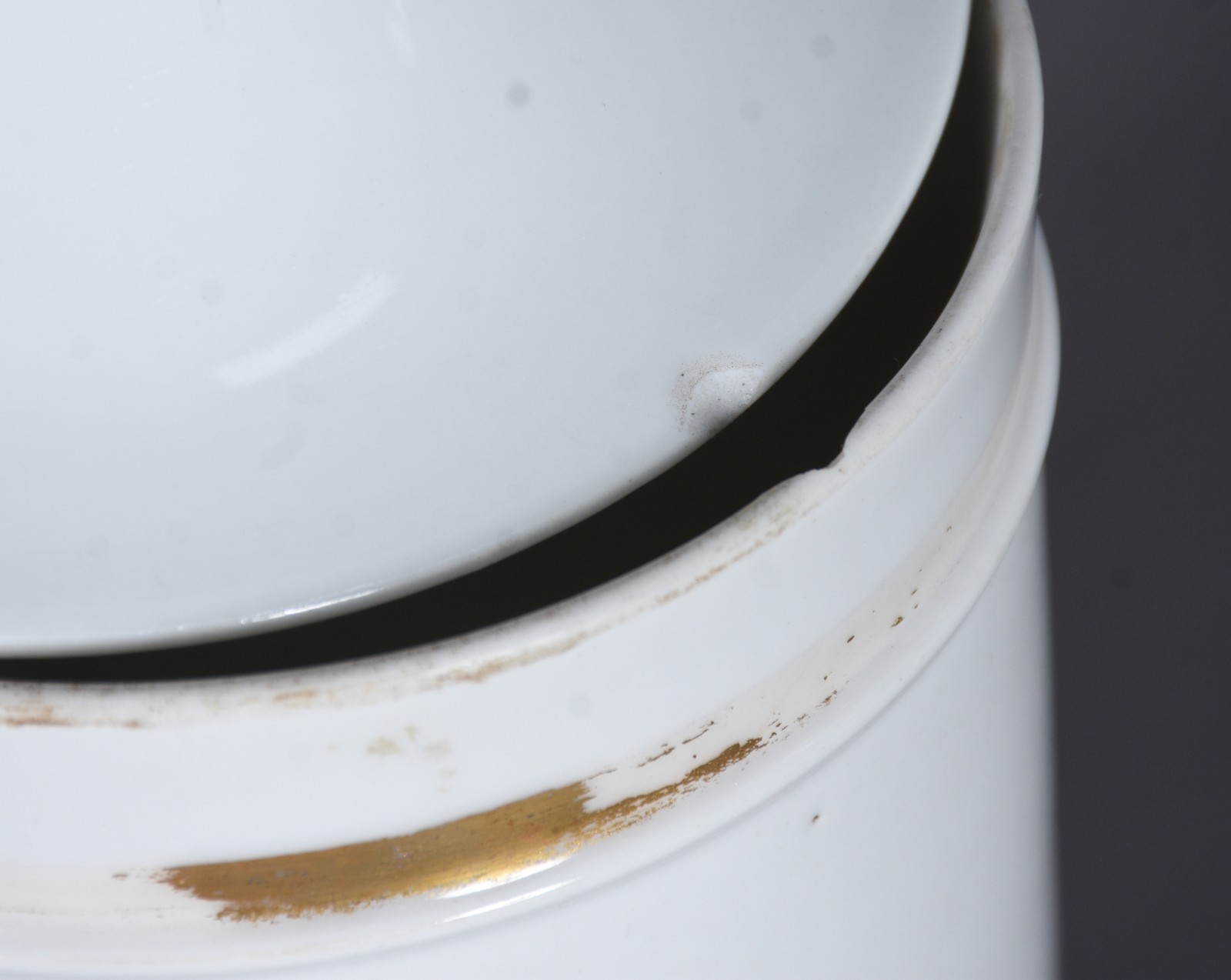 Par de potes de farmácia de porcelana francesa, com inscrições... - foto 8 de 8