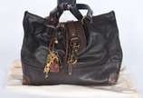 CHLOE,  - Bolsa feminina de couro com metais dourados.