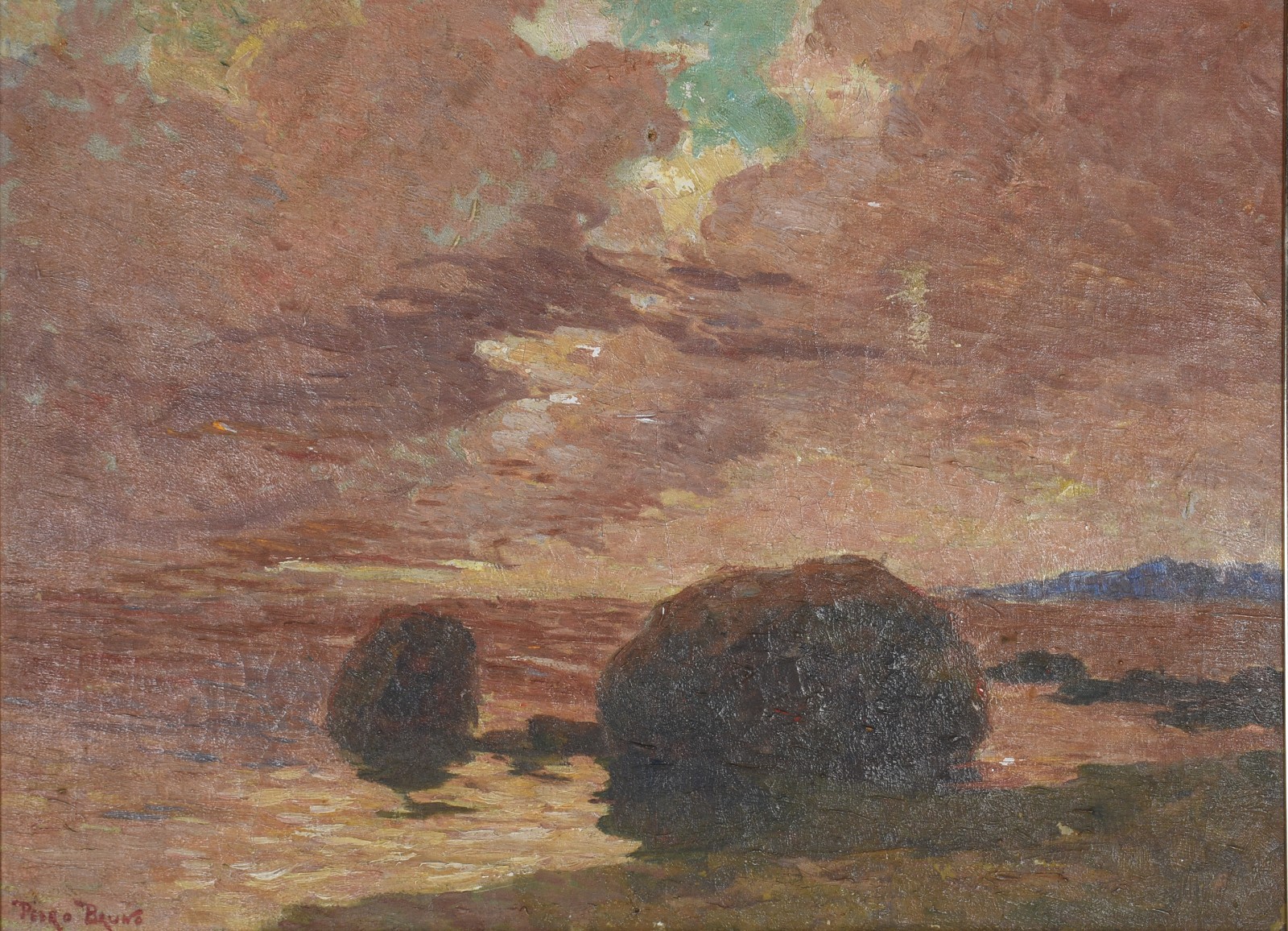 Pedro Bruno (1888-1949), Tarde De Fogo Na Ilha de Paquetá - foto 1 de 6