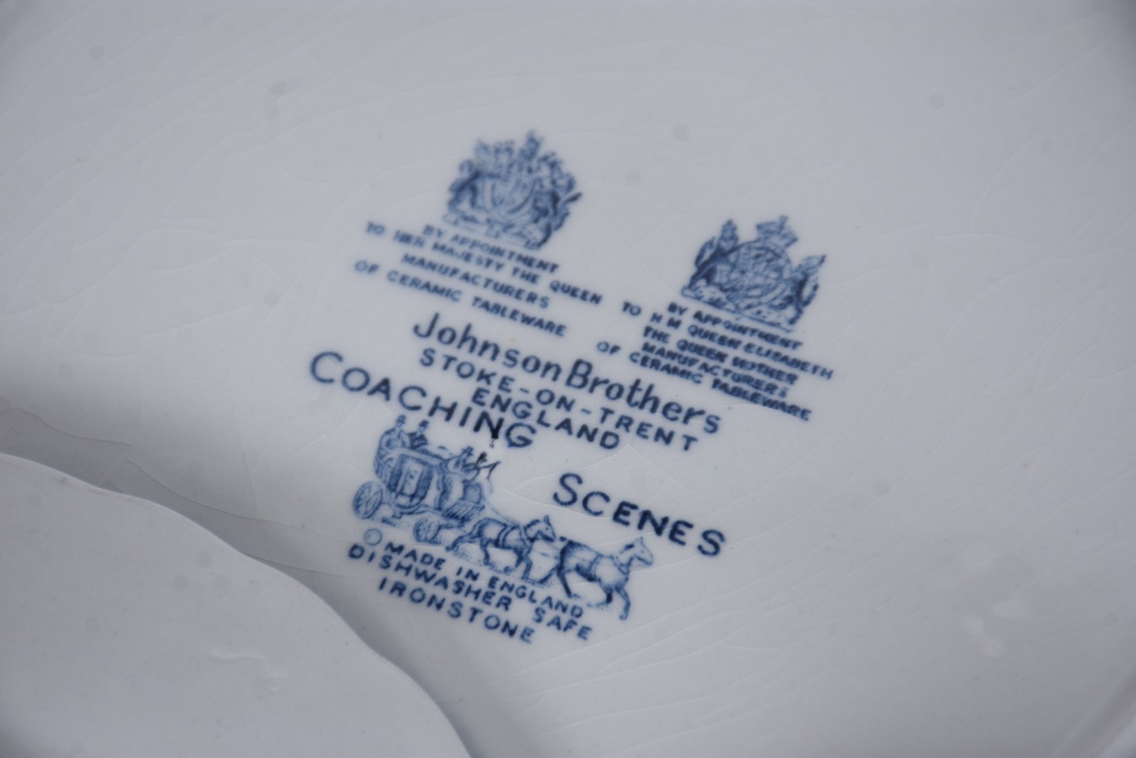 Serviço de jantar de faiança inglesa azul e branco, decoração... - foto 6 de 10