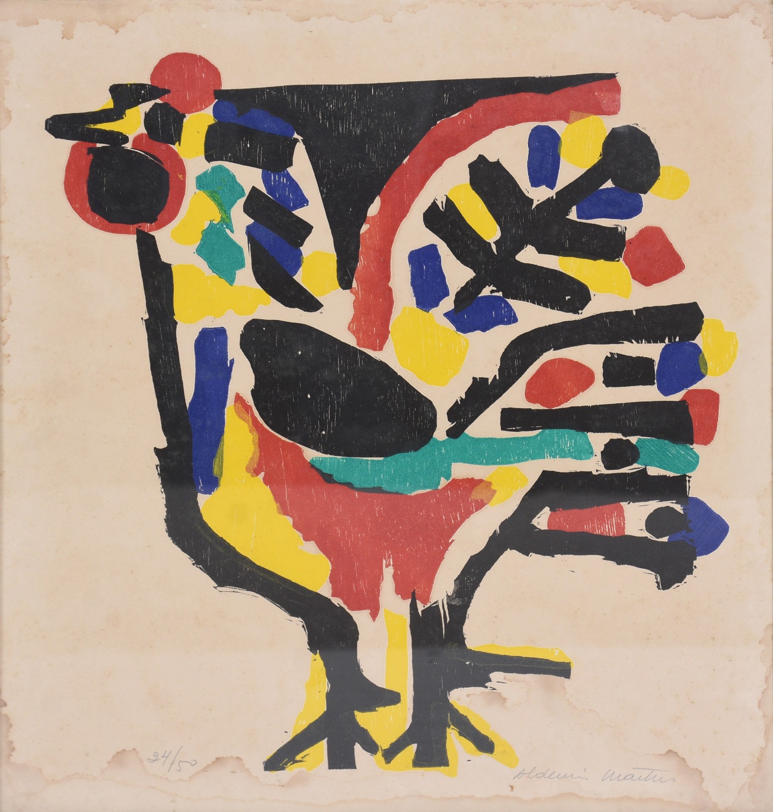 Aldemir Martins (1922-2006), Galo - foto 1 de 6