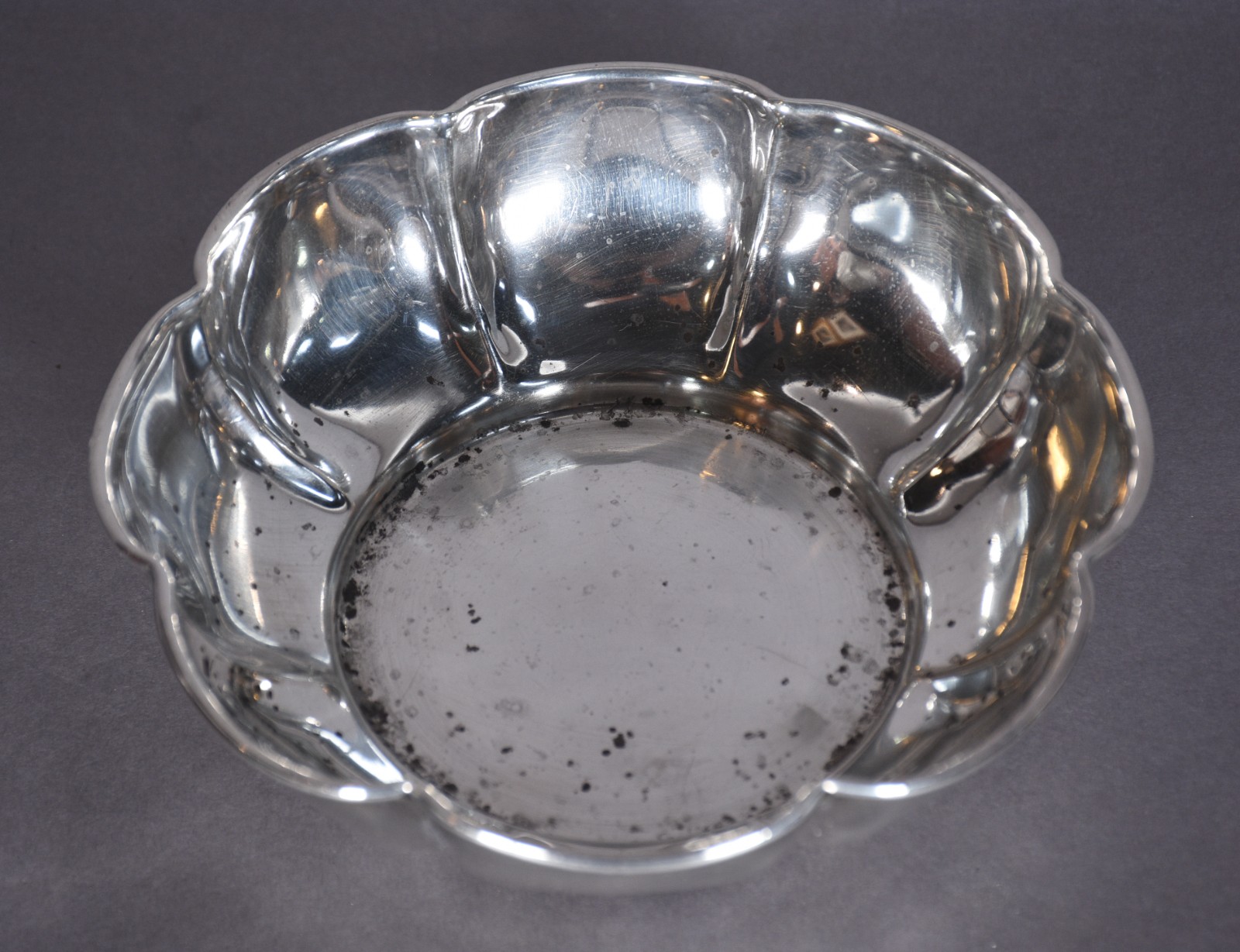 Bowl de prata de lei contraste Sterling 925 mls, borda em gomos... - foto 2 de 6