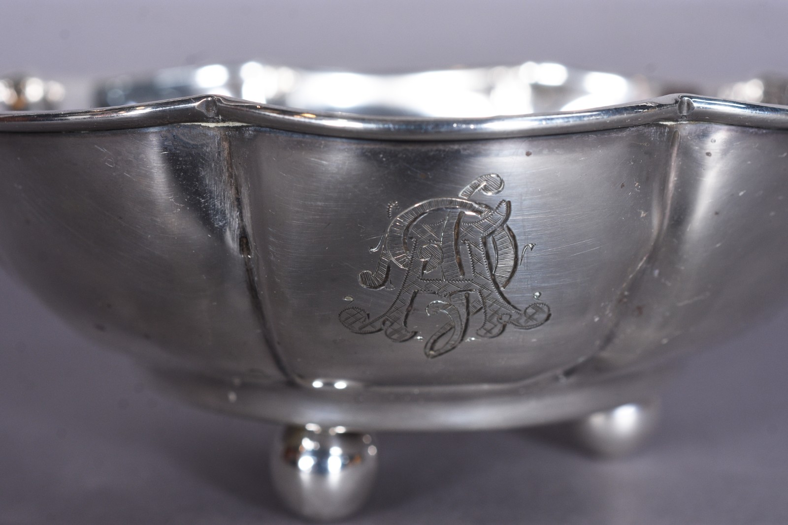 Bowl de prata de lei contraste Sterling 925 mls, borda em gomos... - foto 3 de 6