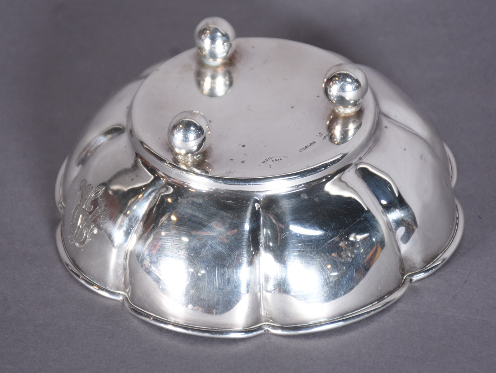 Bowl de prata de lei contraste Sterling 925 mls, borda em gomos... - foto 4 de 6