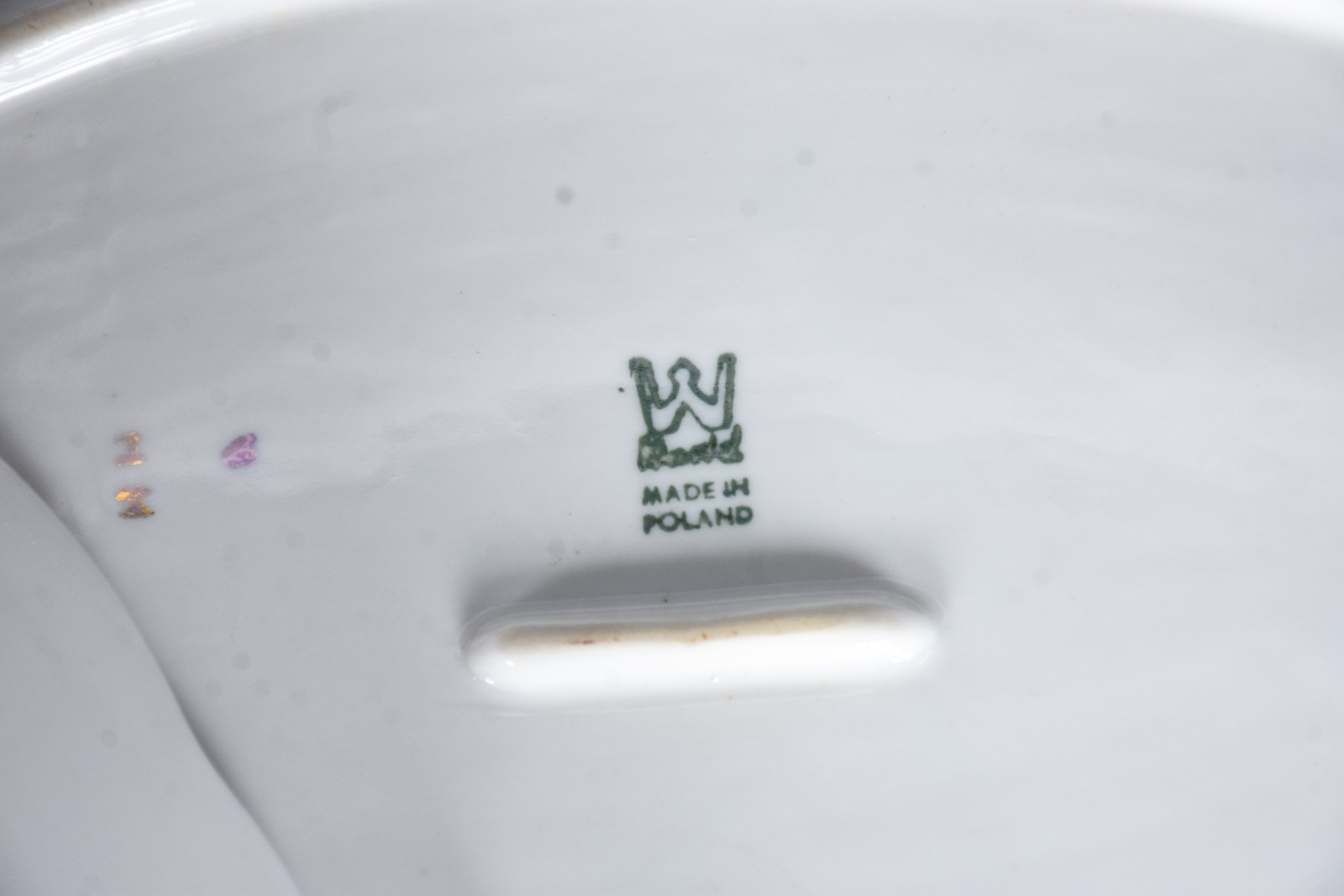 Serviço de jantar de porcelana polonesa na cor branca com flores em... - foto 9 de 10