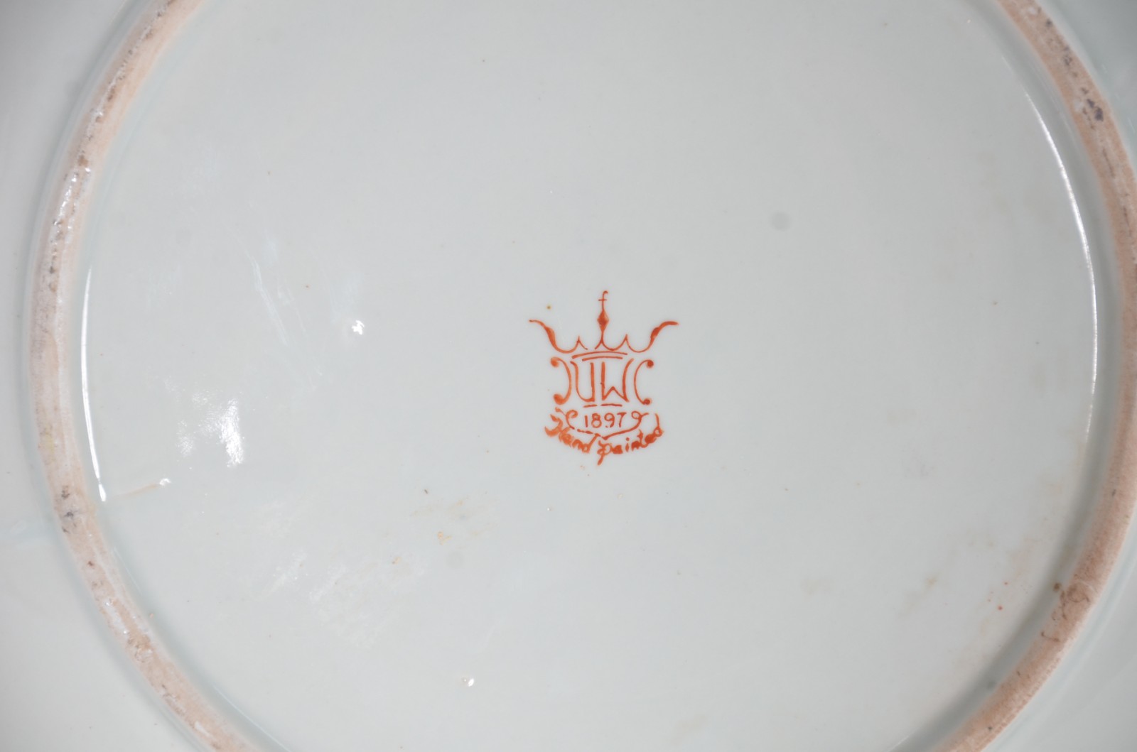 Par de pratos de porcelana oriental, decoração família verde. - foto 8 de 8