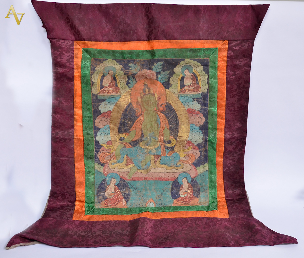 Tanka tibetana. Med. 97 x 72 cm.