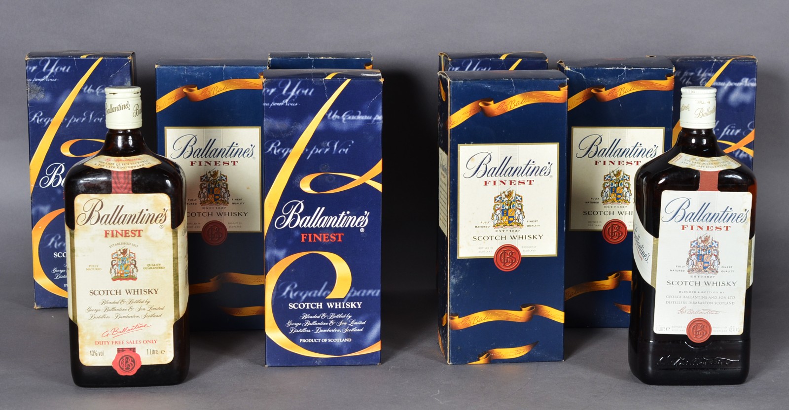 Oito garrafas de Whisky Ballantines. - foto 1 de 5
