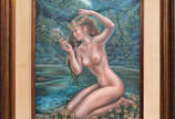 REGINA PUJOL - O enigma - osc - 70 x 60. Obs. P... - REGINA PUJOL - O enigma - osc - 70 x 60. Obs. Participou da exposicao do artista na galeria Bonino em novembro de 1991.