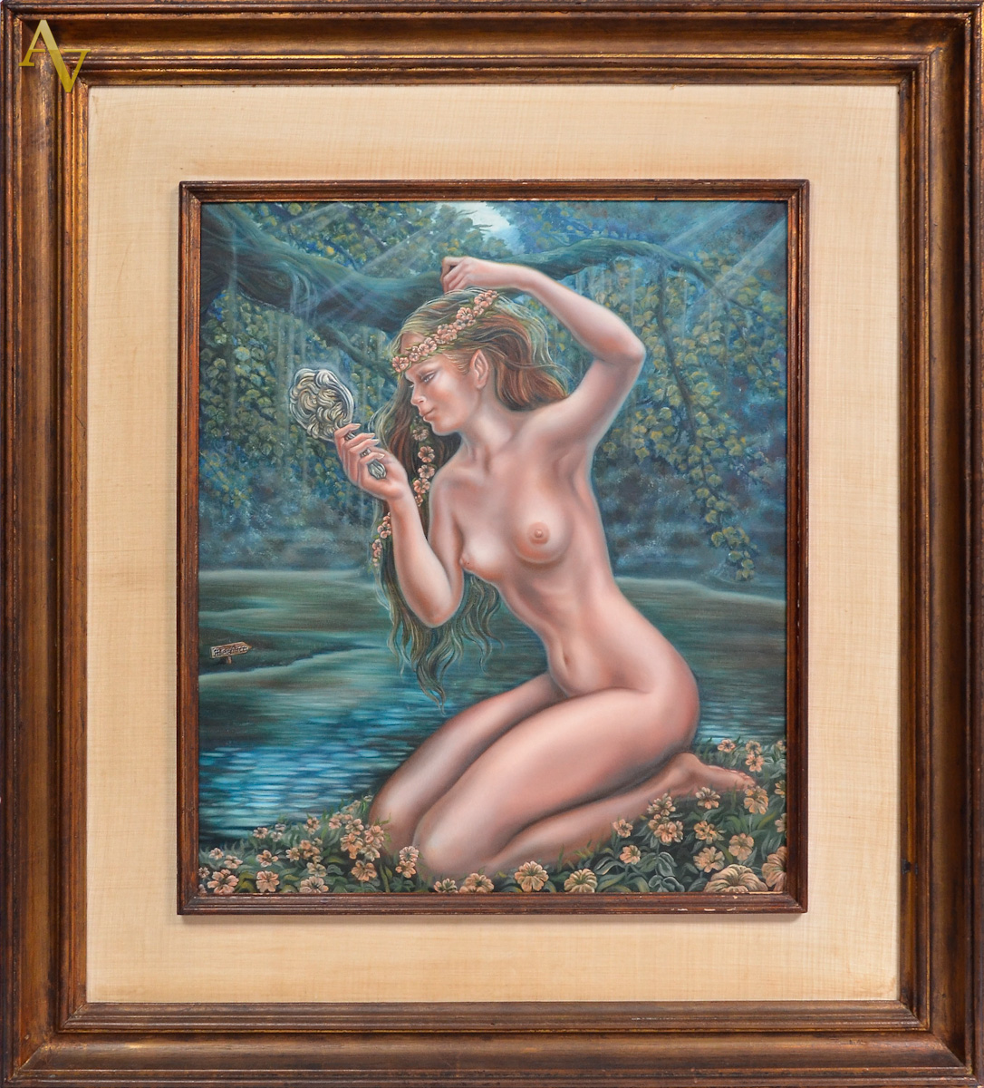 REGINA PUJOL - O enigma - osc - 70 x 60. Obs. Participou da exposicao...